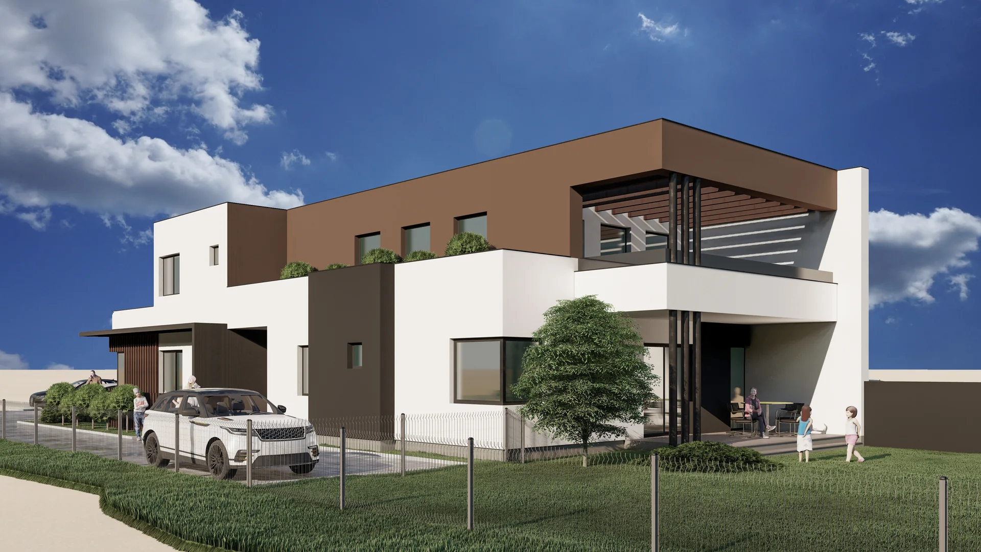 Projektna vizualizacija Urbane Vile Šafran 2 u Mihovljanu