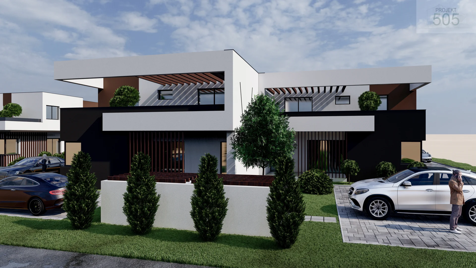 Projektna vizualizacija Urbanih Vila Šafran 3 i 4 u Mihovljanu